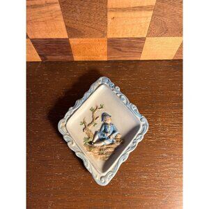 Lefton Blue Colonial Style Boy Wall Plaque